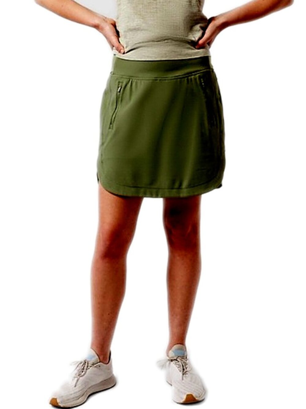 Athleta Skirt Skort Fairway High Rise Golf Skort in Eucalyptus Olive Green 2X